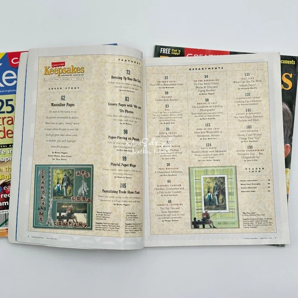 Creating Keepsakes 3 Scrapbook Magazines Crafting Photos